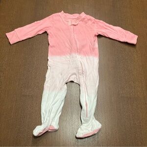 The Honest Company Pink and White Footie